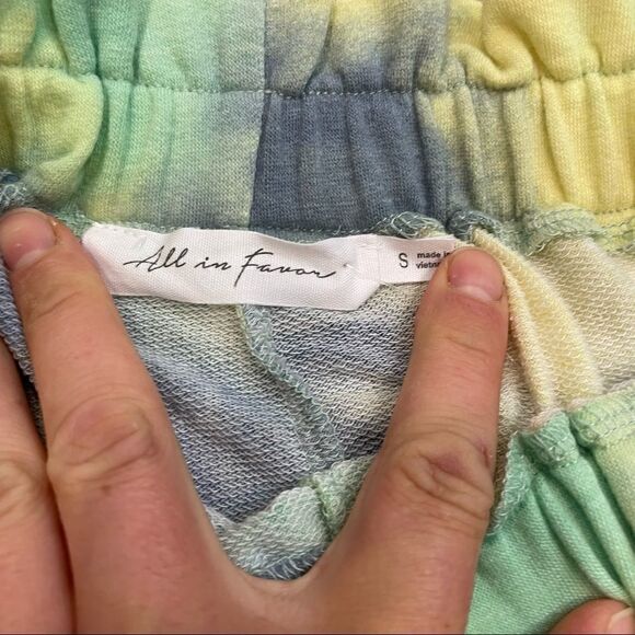 All in Favor Tie Dye Super Soft Athletic Shorts - Picture 5 of 9